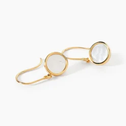 Marc Orian Pendantes|Idées Cadeaux Femme > Boucles D'oreilles Pendantes Joana Or Jaune Nacre