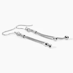 Marc Orian Pendantes|Boucles D'Oreilles Argent > Boucles D'oreilles Pendantes Magel Argent Blanc