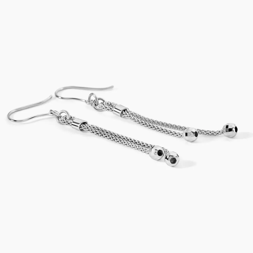 Marc Orian Pendantes|Boucles D'Oreilles Argent > Boucles D'oreilles Pendantes Magel Argent Blanc