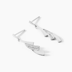 Marc Orian Pendantes|Bijoux Or > Boucles D'oreilles Pendantes Ainhoa Or Blanc Diamant