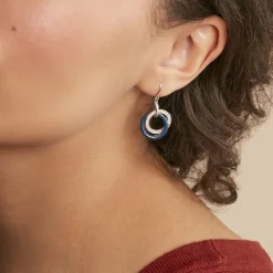 Marc Orian Pendantes|Idées Cadeaux Femme > Boucles D'oreilles Pendantes Grizzel Argent Blanc Céramique Oxyde argent blanc céramique bleue