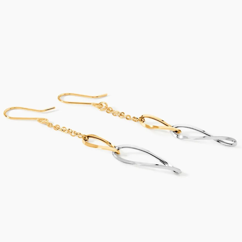 Marc Orian Pendantes|Idées Cadeaux Femme > Boucles D'oreilles Pendantes Benedicte Or Bicolore