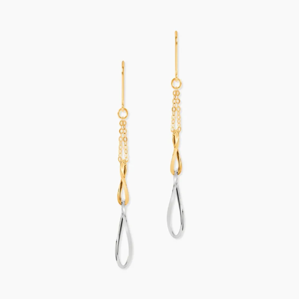 Marc Orian Pendantes|Idées Cadeaux Femme > Boucles D'oreilles Pendantes Benedicte Or Bicolore