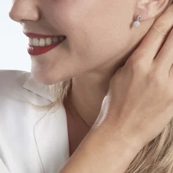 Marc Orian Pendantes|Bijoux Or > Boucles D'oreilles Pendantes Lisyae Or Blanc Diamant