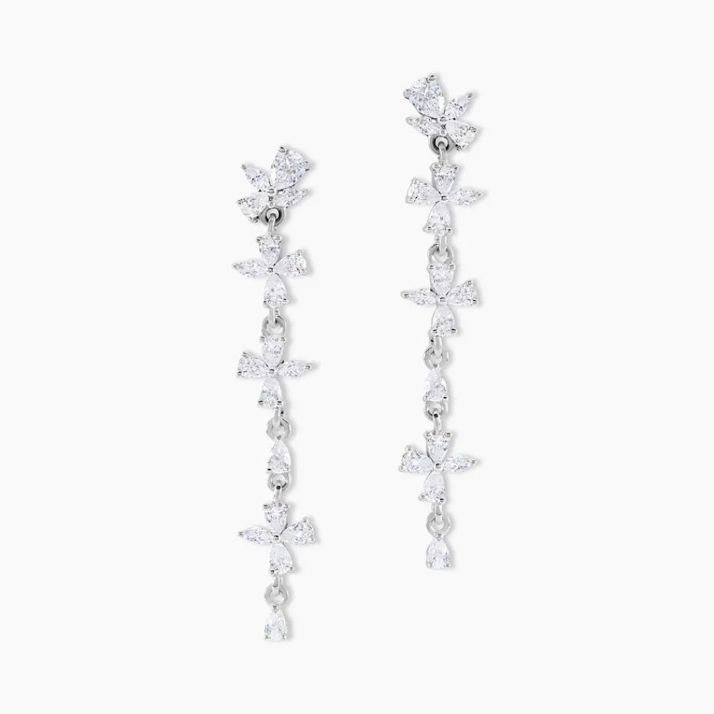 Marc Orian Pendantes|Bijoux Zirconium > Boucles D'Oreilles Pendantes Feeria Argent Blanc Oxyde De Zirconium