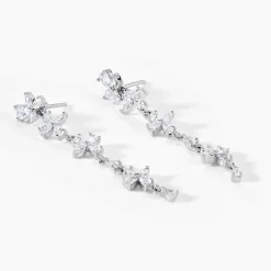 Marc Orian Pendantes|Bijoux Zirconium > Boucles D'Oreilles Pendantes Feeria Argent Blanc Oxyde De Zirconium