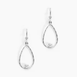 Marc Orian Pendantes|Boucles D'Oreilles Argent > Boucles D'oreilles Pendantes Inez Argent Blanc Oxyde De Zirconium