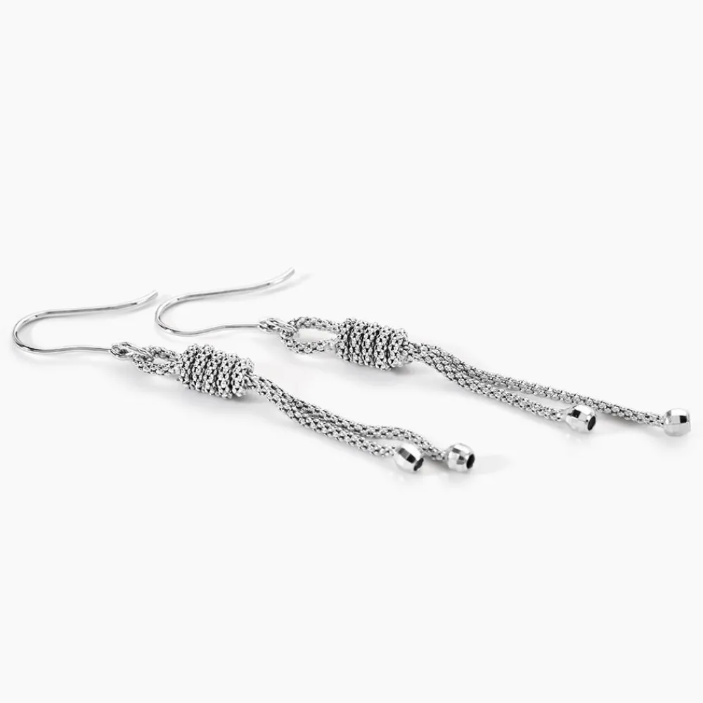 Marc Orian Pendantes|Boucles D'Oreilles Argent > Boucles D'oreilles Pendantes Lassy Argent Blanc