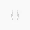 Marc Orian Pendantes|Bijoux Zirconium > Boucles D'oreilles Pendantes Ysanna Or Blanc Oxyde De Zirconium