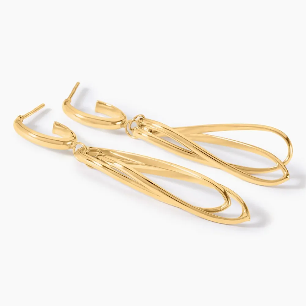 Marc Orian Pendantes|Boucles D'Oreilles Or > Boucles D'Oreilles Pendantes Boudicca Or Jaune