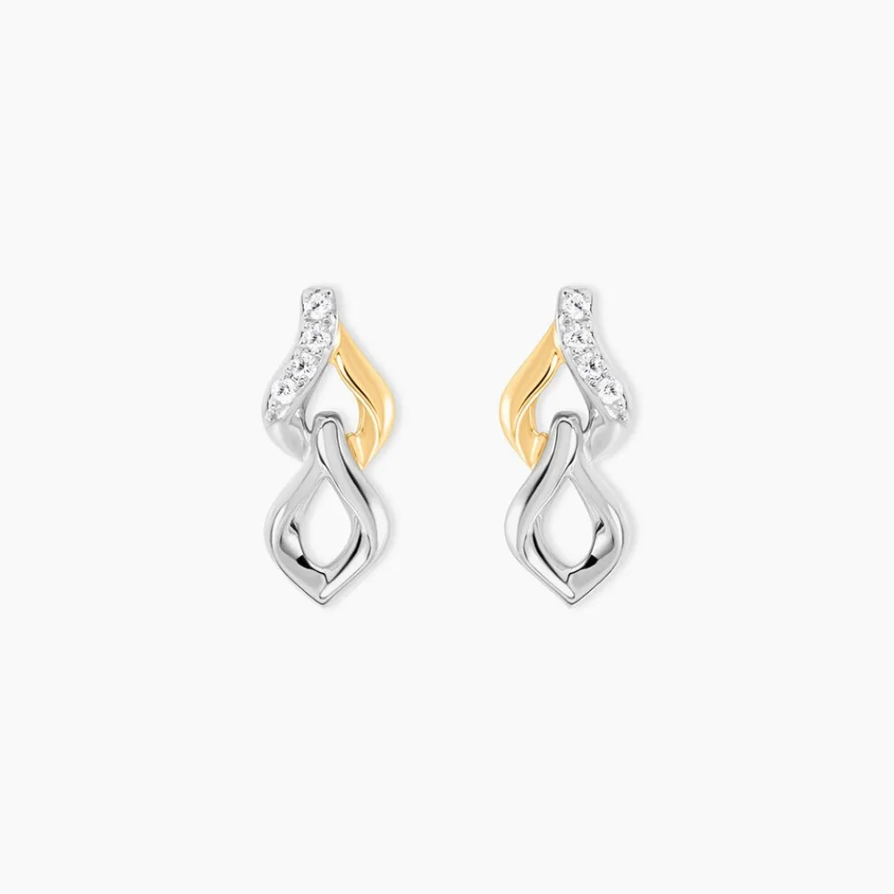 Marc Orian Pendantes|Bijoux Zirconium > Boucles D'Oreilles Pendantes Or Jaune Argent Blanc Oxyde De Zirconium