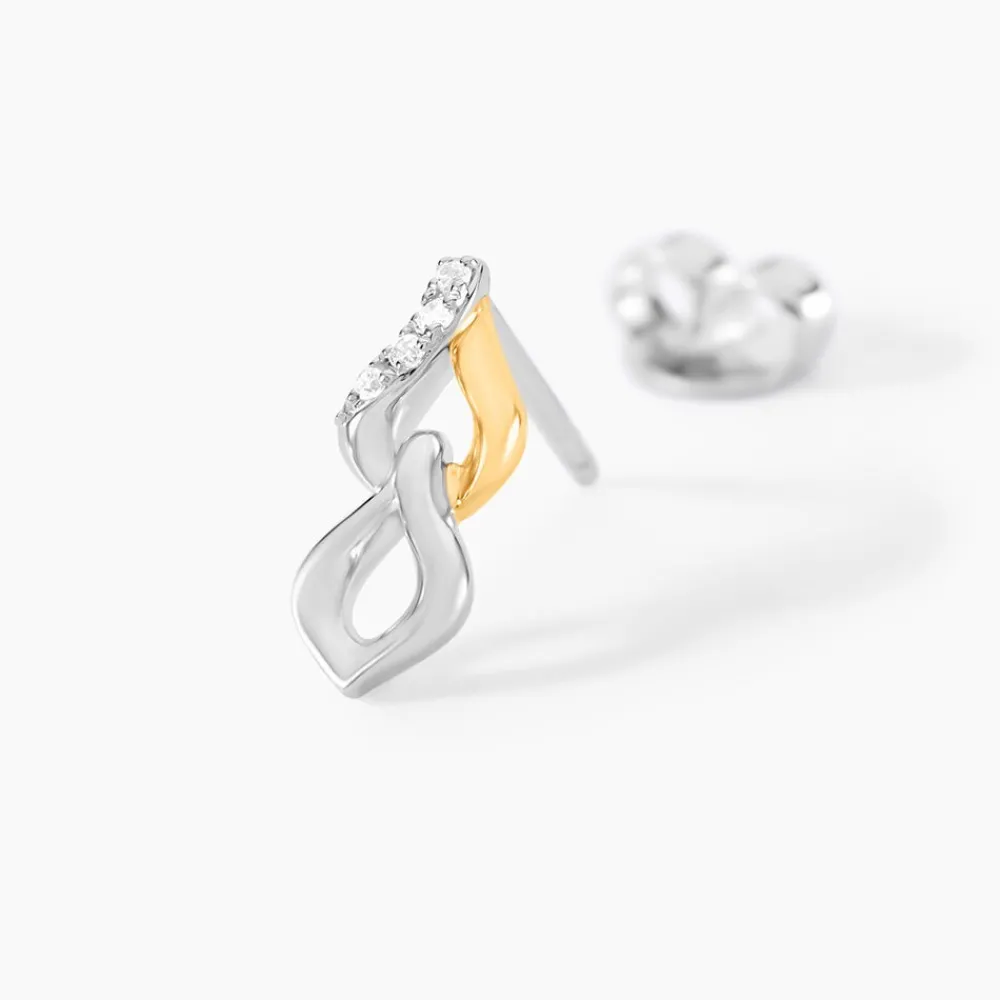 Marc Orian Pendantes|Bijoux Zirconium > Boucles D'Oreilles Pendantes Or Jaune Argent Blanc Oxyde De Zirconium