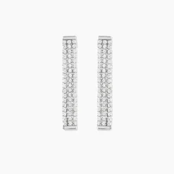 Marc Orian Pendantes|Bijoux Zirconium > Boucles D'Oreilles Pendantes Serenna Argent Blanc Oxyde De Zirconium