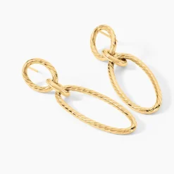 Marc Orian Pendantes|Boucles D'Oreilles Or > Boucles D'Oreilles Pendantes Franklyn Or Jaune
