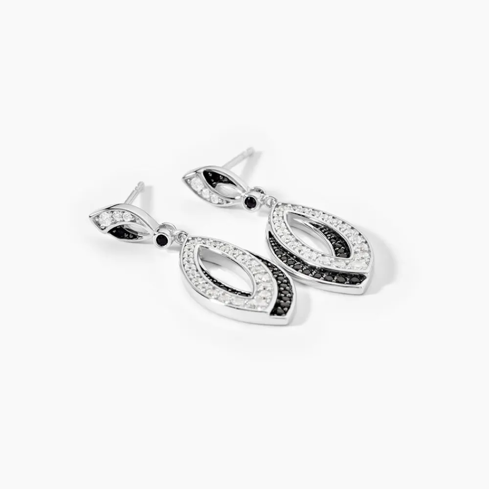 Marc Orian Pendantes|Bijoux Zirconium > Boucles D'oreilles Pendantes Liv Argent Blanc Oxyde De Zirconium