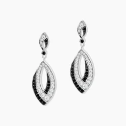 Marc Orian Pendantes|Bijoux Zirconium > Boucles D'oreilles Pendantes Liv Argent Blanc Oxyde De Zirconium