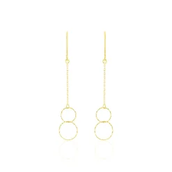 Marc Orian Pendantes|Boucles D'Oreilles Or > Boucles D'oreilles Pendantes Leonetta Or Jaune