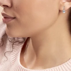 Marc Orian Pendantes|Bijoux Zirconium > Boucles D'oreilles Pendantes Bo Coeur Pm Or Blanc Oxyde De Zirconium
