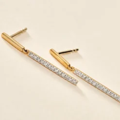 Marc Orian Pendantes|Bijoux Diamant > Boucles D'oreilles Pendantes Alayna Or Jaune Diamant