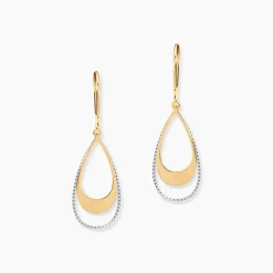 Marc Orian Pendantes|Idées Cadeaux Femme > Boucles D'oreilles Pendantes Anila Gouttes Or Bicolore