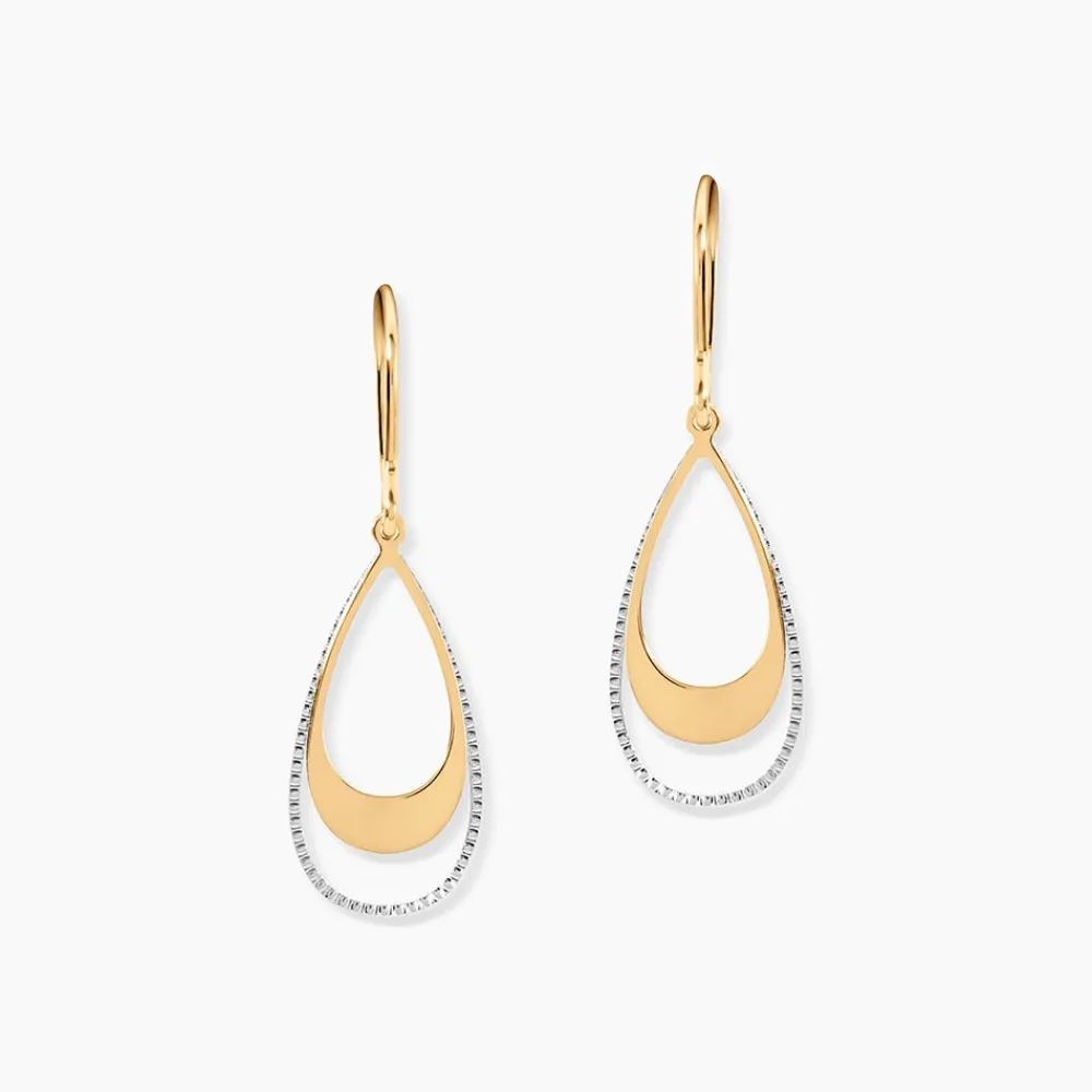 Marc Orian Pendantes|Idées Cadeaux Femme > Boucles D'oreilles Pendantes Anila Gouttes Or Bicolore