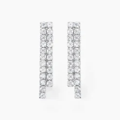 Marc Orian Pendantes|Bijoux Zirconium > Boucles D'oreilles Pendantes Louann Argent Blanc Oxyde De Zirconium