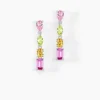 Marc Orian Pendantes|Bijoux Zirconium > Boucles D'oreilles Pendantes Evasion Argent Blanc Oxyde Pierre