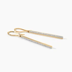Marc Orian Pendantes|Bijoux Or > Boucles D'oreilles Pendantes Sahteene Or Jaune Diamant