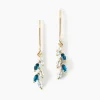 Marc Orian Pendantes|Cadeaux Mariage > Boucles D'oreilles Pendantes Océan Or Jaune Topaze