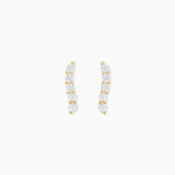 Marc Orian Pendantes|Bijoux Zirconium > Boucles D'oreilles Pendantes Dahina Or Jaune Oxyde De Zirconium