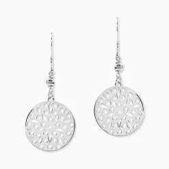 Marc Orian Pendantes|Boucles D'Oreilles Argent > Boucles D'oreilles Pendantes Penelope Argent Blanc