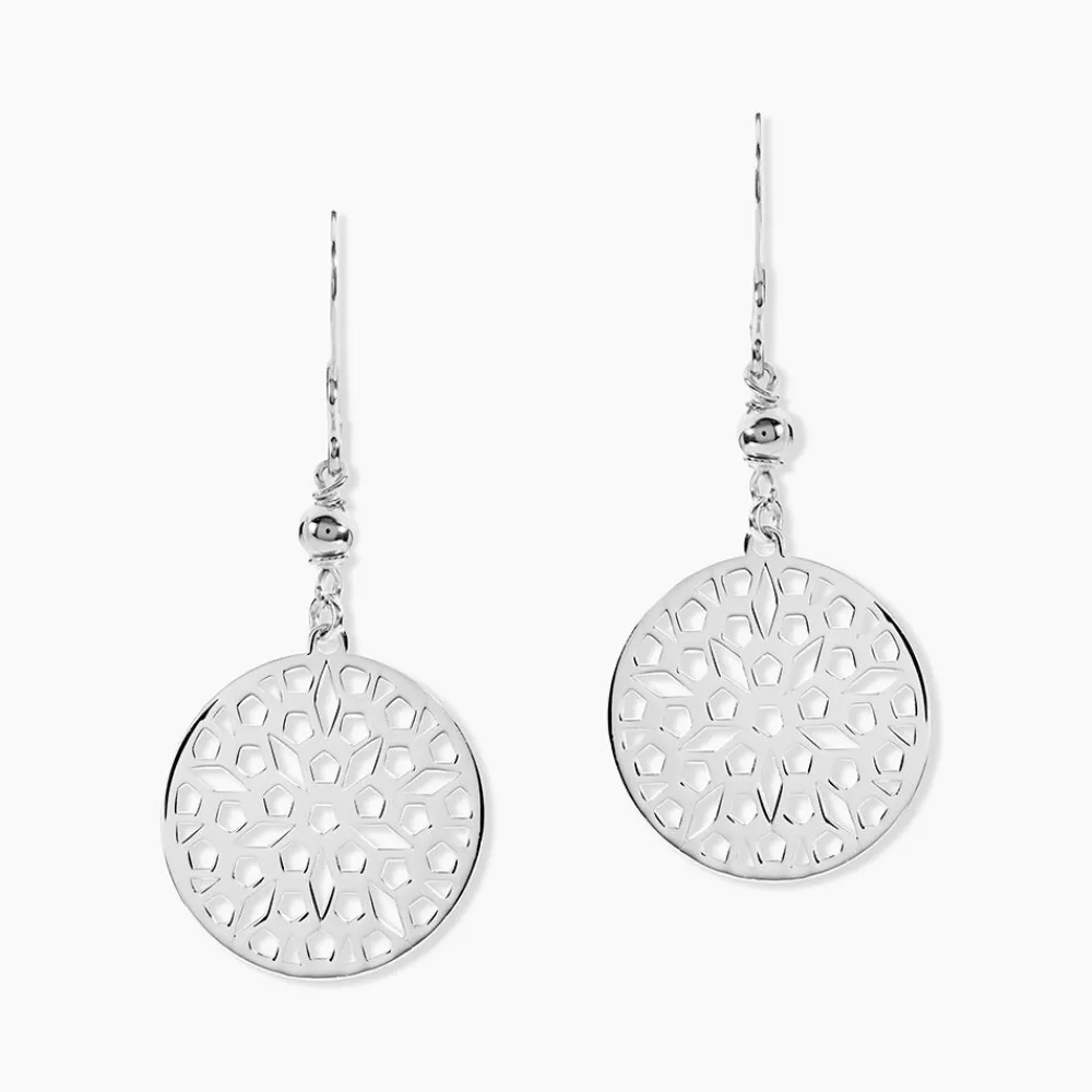 Marc Orian Pendantes|Boucles D'Oreilles Argent > Boucles D'oreilles Pendantes Penelope Argent Blanc