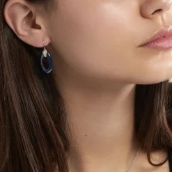 Marc Orian Pendantes|Bijoux Zirconium > Boucles D'oreilles Pendantes Peer Argent Blanc Oxyde De Zirconium