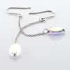 Marc Orian Pendantes|Boucles D'Oreilles Argent > Boucles D'oreilles Pendantes Franz Argent Blanc Cristaux De Swarovski