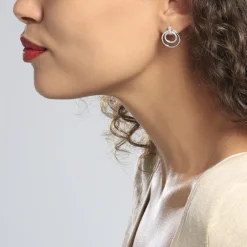 Marc Orian Pendantes|Bijoux Zirconium > Boucles D'oreilles Pendantes Silvana Argent Blanc Oxyde De Zirconium
