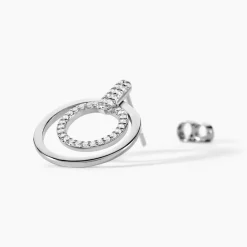 Marc Orian Pendantes|Bijoux Zirconium > Boucles D'oreilles Pendantes Silvana Argent Blanc Oxyde De Zirconium