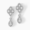 Marc Orian Pendantes|Bijoux Zirconium > Boucles D'oreilles Pendantes Roseraie Argent Blanc Oxyde De Zirconium