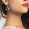 Marc Orian Pendantes|Boucles D'Oreilles Argent > Boucles D'oreilles Pendantes Katy Argent Blanc