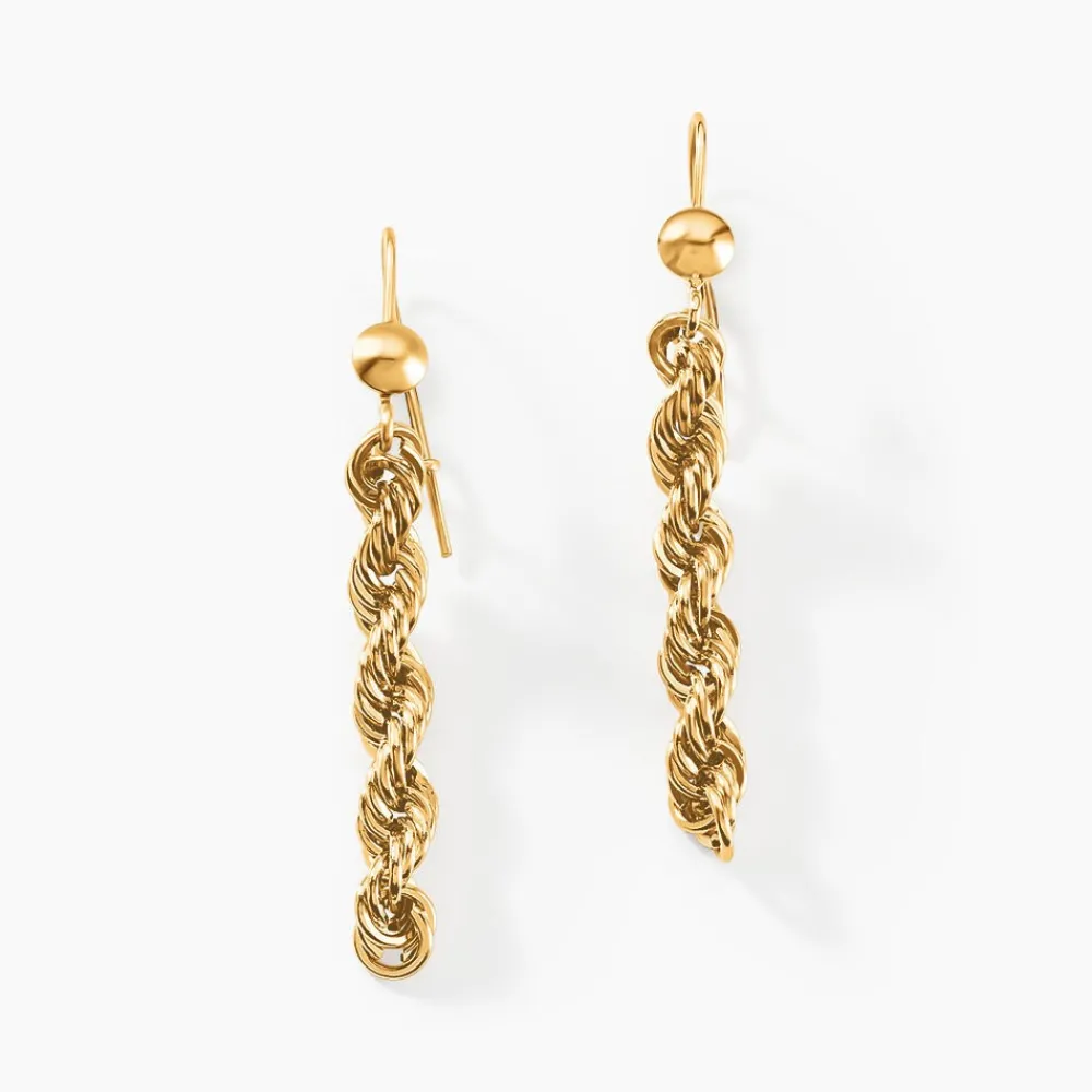 Marc Orian Pendantes|Boucles D'Oreilles Or > Boucles D'oreilles Pendantes Cordelia Or Jaune