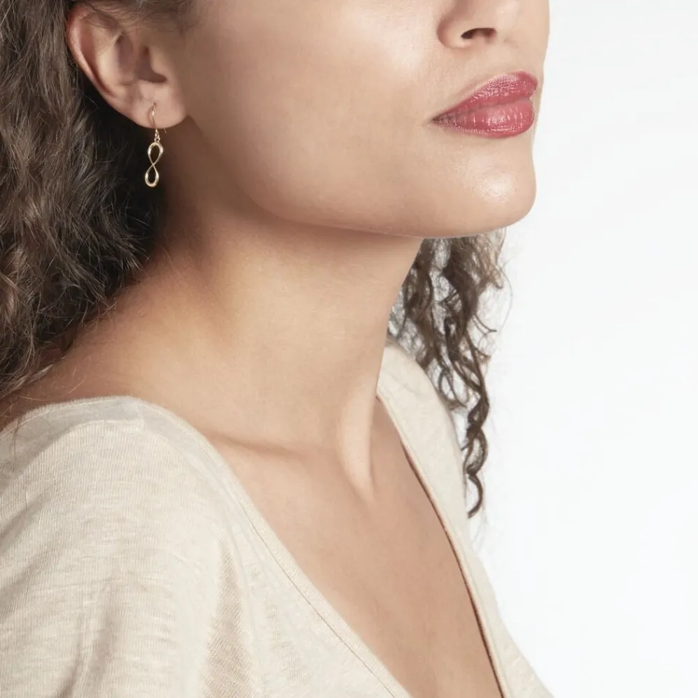 Marc Orian Pendantes|Boucles D'Oreilles Or > Boucles D'oreilles Pendantes Spya Infini Or Jaune
