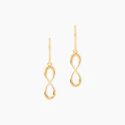Marc Orian Pendantes|Boucles D'Oreilles Or > Boucles D'oreilles Pendantes Spya Infini Or Jaune