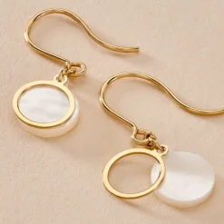 Marc Orian Pendantes|Boucles D'Oreilles Or > Boucles D'oreilles Pendantes Lucky Gems Or Jaune Nacre