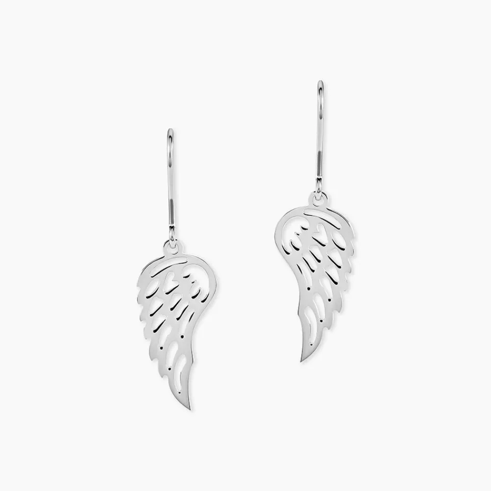 Marc Orian Pendantes|Boucles D'Oreilles Argent > Boucles D'oreilles Pendantes Aitana Argent Blanc