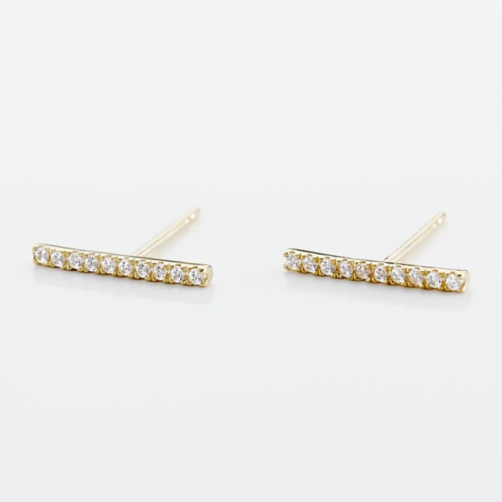 Marc Orian Pendantes|Bijoux Zirconium > Boucles D'oreilles Pendantes Priscilla Or Jaune Oxyde De Zirconium