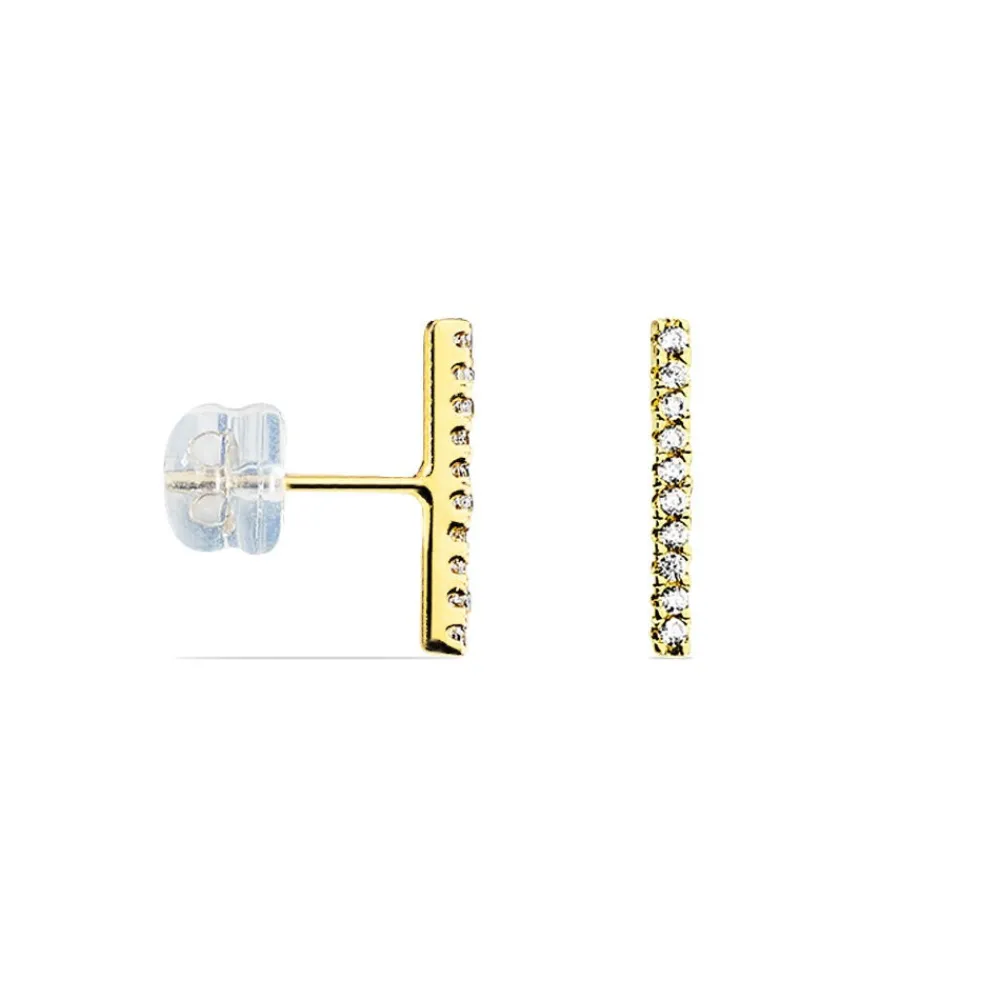 Marc Orian Pendantes|Bijoux Zirconium > Boucles D'oreilles Pendantes Priscilla Or Jaune Oxyde De Zirconium