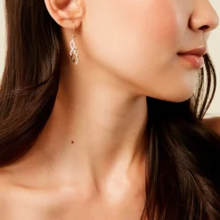 Marc Orian Pendantes|Bijoux Zirconium > Boucles D'Oreilles Pendantes Sumati Or Jaune Oxyde De Zirconium