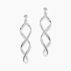 Marc Orian Pendantes|Boucles D'Oreilles Argent > Boucles D'oreilles Pendantes Jolanda Argent Blanc