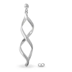 Marc Orian Pendantes|Boucles D'Oreilles Argent > Boucles D'oreilles Pendantes Jolanda Argent Blanc