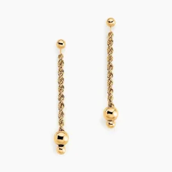 Marc Orian Pendantes|Boucles D'Oreilles Or > Boucles D'oreilles Pendantes Cordelia Or Jaune