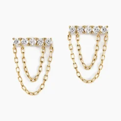 Marc Orian Pendantes|Bijoux Diamant > Boucles D'oreilles Pendantes Rowanne Or Jaune Diamant Synthétique